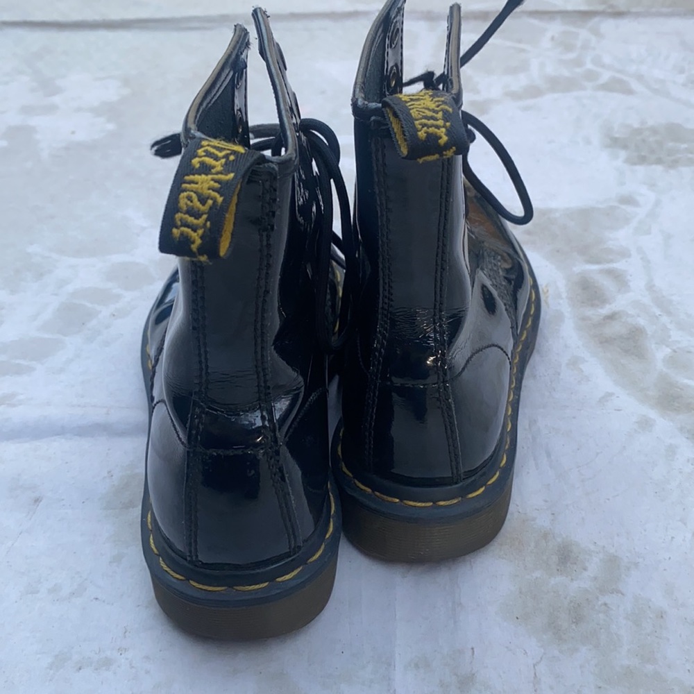 Doc Martens 1460 Boots Womens Size 8 Shoes Black Eye 8 Patent Leather C… - Picture 4 of 8